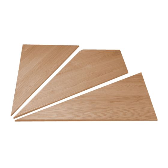 Hardwood Corner Step - 1 1/16" x 48" - Birch - Left