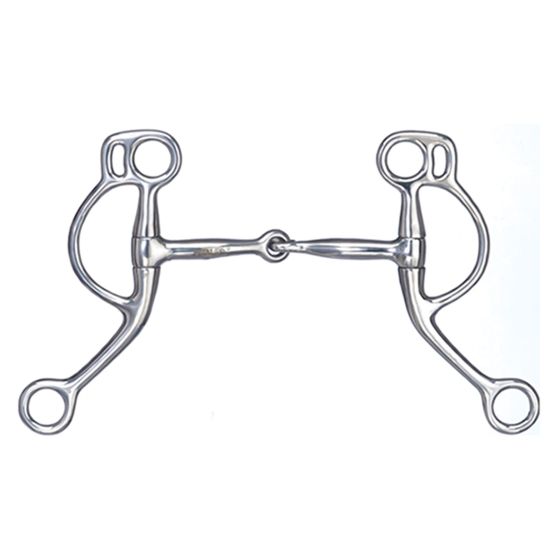 "D"-shaped training snaffle bit