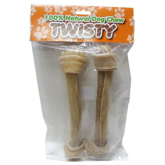 Raw Leather Bone - Natural - 9.5" - 2/Pkg