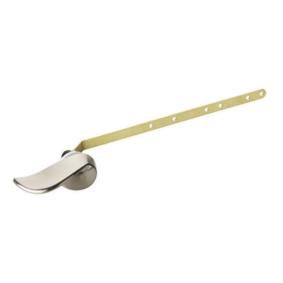 Levier de toilette ajustable, nickel brossé