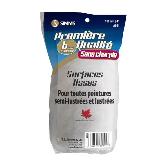 Manchon pour surfaces lisses, 4" x 1/4"