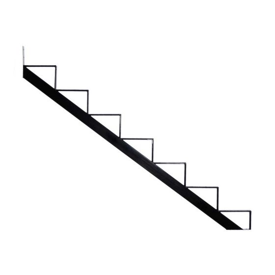 Stair Riser - 7 Steps - 60" - Black