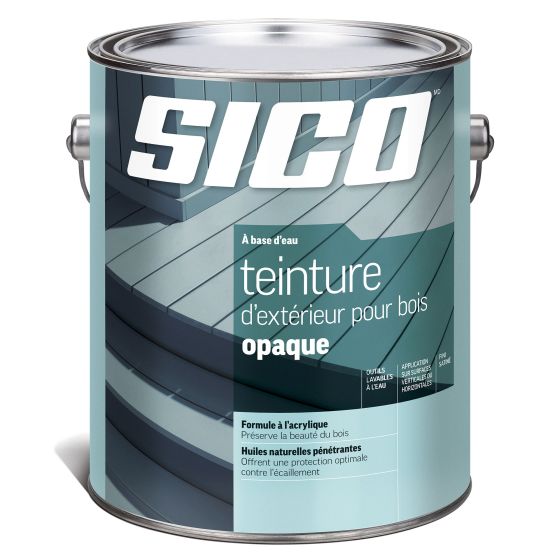 Teinture opaque, satiné, blanc, 2 750 pi², 18,9 l