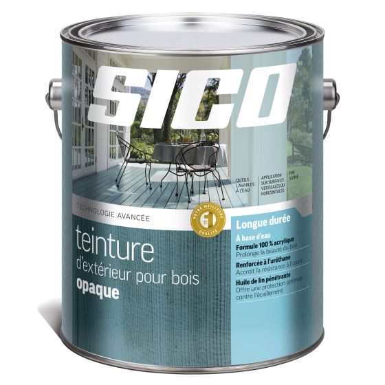 Teinture opaque, formule avancée, satiné, séquoia, 600 pi², 3,78 l