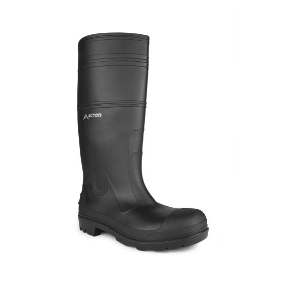 Bottes de pluie imperméables en PVC, Function, noir, 15,5", grandeur 10