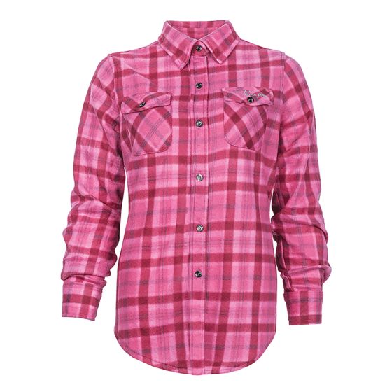 Chemise polar à carreaux, framboise, grandeur Moyen