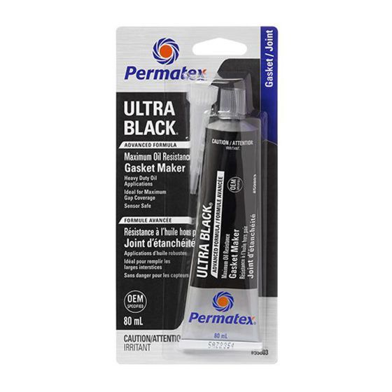 Joint d'étanchéité en silicone, formule avancée, 80 ml, noir