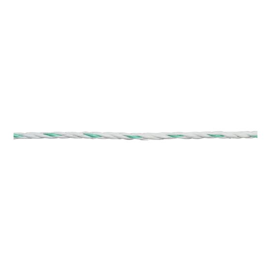 Fil Premium Line pour clôture électrique, blanc/vert, 400 kg, 200 m