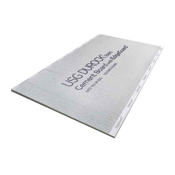 Durock Cement Board with Edgeguard - 1/2" x 3' x 5'