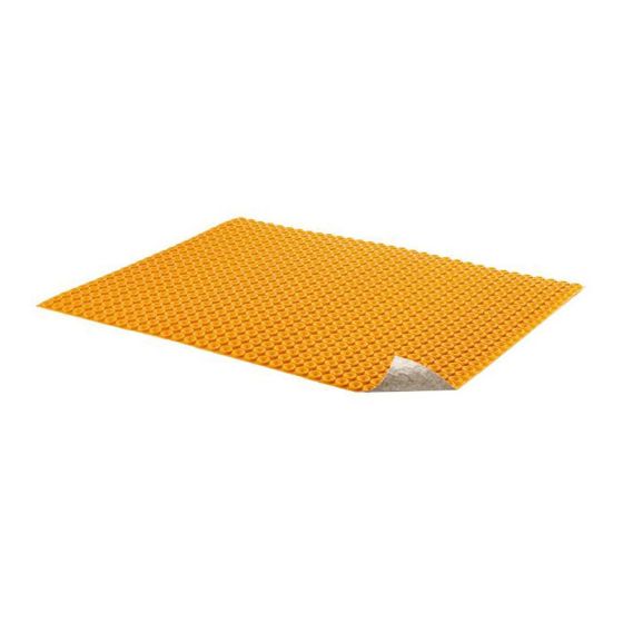 Floor Membrane - Ditra-Heat - 5.5 mm - 8.6 sq. ft. - Polypropylene - Orange