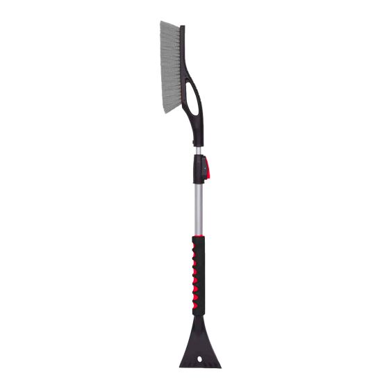 Balai à neige télescopique droit, grattoir ABS, 35" à 46"