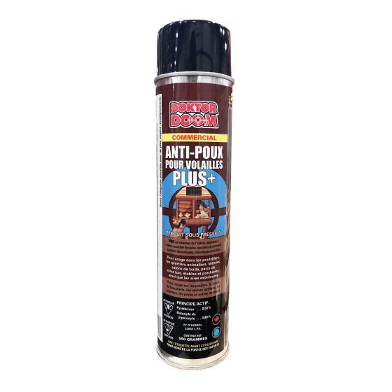 Insecticide anti-poux pour volailles en aérosol, 550 g