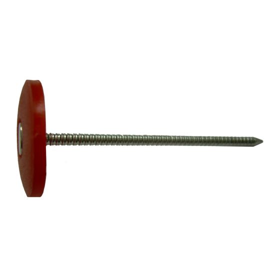 Clou rondelle de plastique, 3"