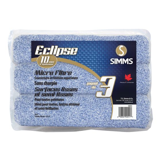 Ensemble de rouleau Eclipse, 10 mm, 3/pqt