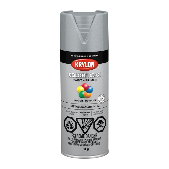 Peinture et apprêt Colormaxx, 340 g, aluminium, métallique