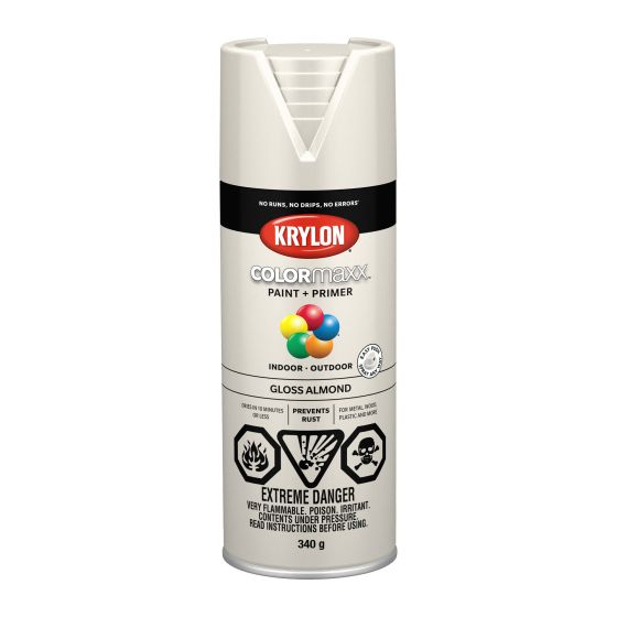 Peinture et apprêt Colormaxx, 340 g, amande, lustré