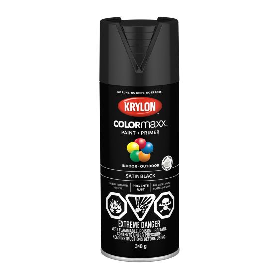 Colormaxx Paint And Primer - 340 g - Black - Satin