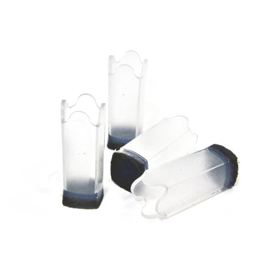 Flexible Transparent Tips - Black - 13" - 4/Pkg