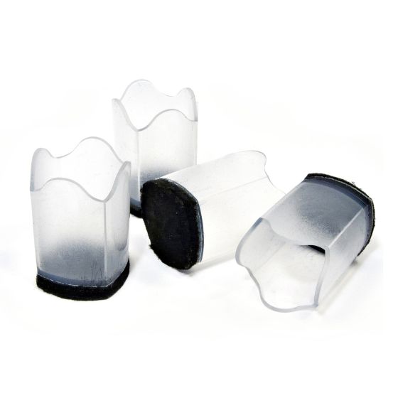 Flexible Transparent Tips - Black - 25" - 4/Pkg