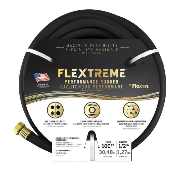Rubber hose - 1/2" x 100' - Black
