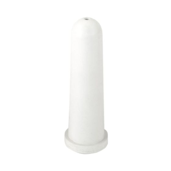 Teat with round perforation for automatic drinkers