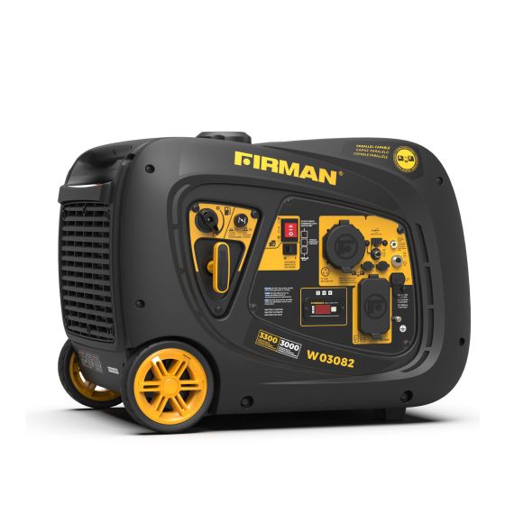 Gas Inverter Generator - 3300W/3000W - Electric Start - 9 hr