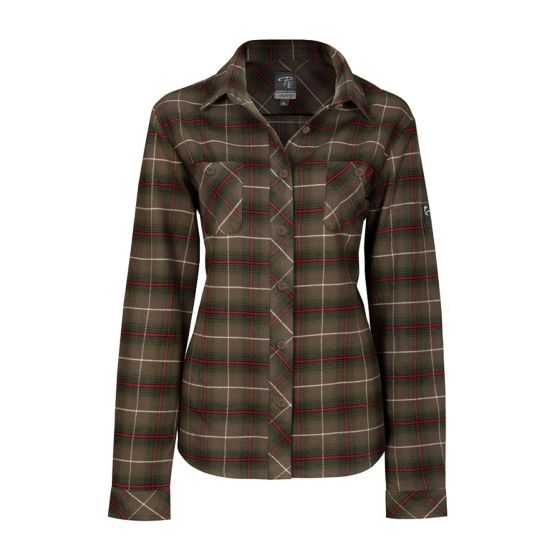 Chemise de travail en flanelle, kaki, grandeur Moyen