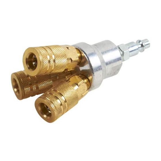 Distributeur triple pour boyau à air