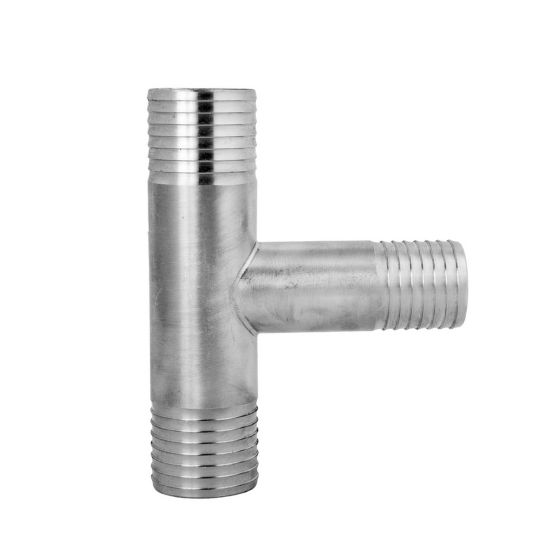 T en acier inoxydable INS, 1"