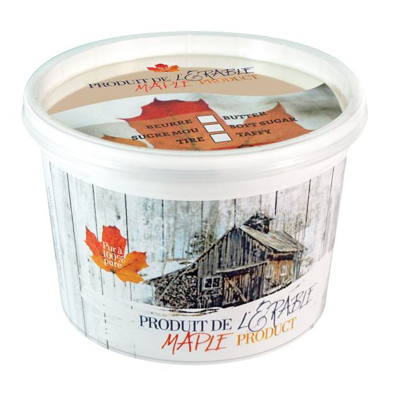 Flat Container With Lid For Maple Products - 500 g