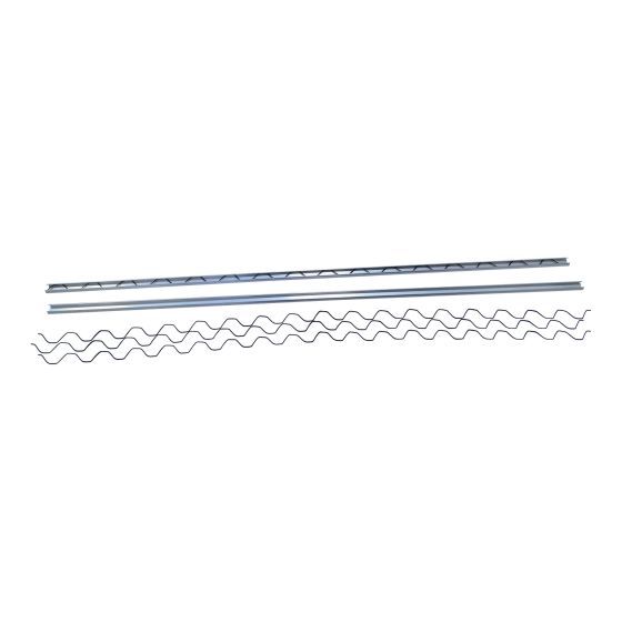 Fixation Wirelock pour abri auto, moulure aluminium, 6'