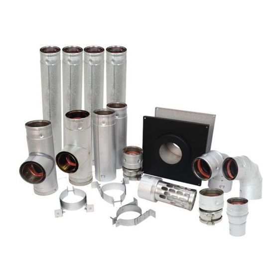 Ensemble de tuyaux pour poêle à granules, 14 mcx