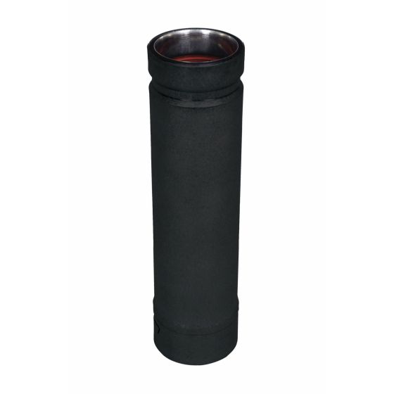 Section ajustable pour poêle aux granules, noir, 4"