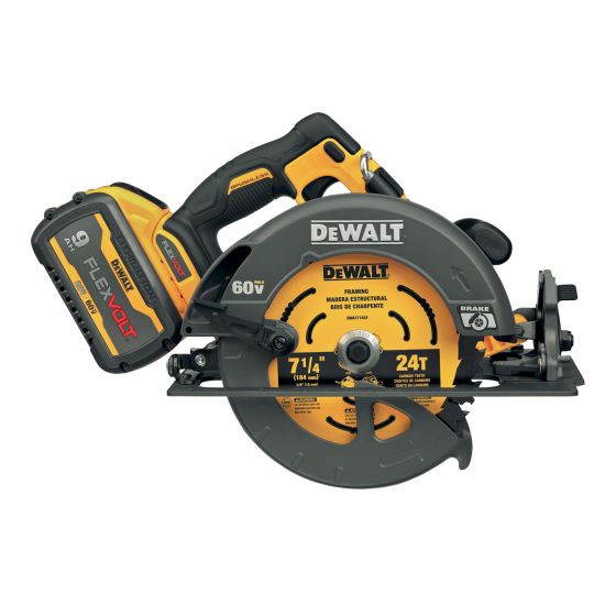 Ensemble scie circulaire avec frein sans fil, Flexvolt(MD), 7 1/4", sans balai, 60 V