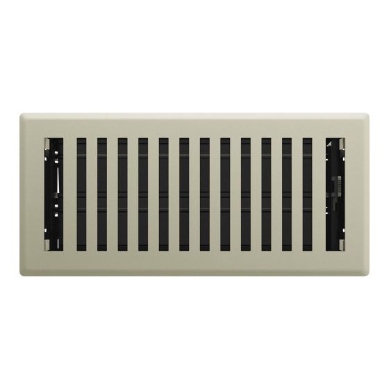 Registre de plancher Montezuma, Nickel satiné, 3" x 10"