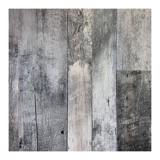 Panneau décoratif, bois de grange, Oka, gris, 4' x 8'