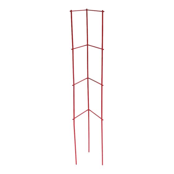 Cage échelle en métal pour tomates et plants, 57", rouge