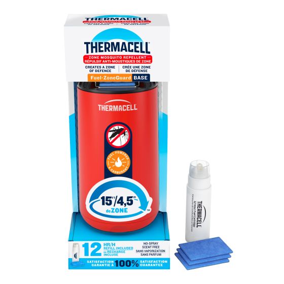 Répulsif pour patio Bouclier anti-moustiques Thermacell, rouge
