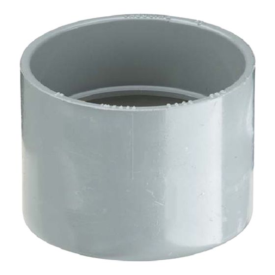 2" connection, central vacuum, white