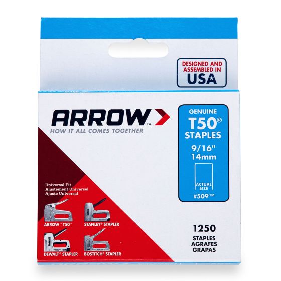 Agrafes T50, 9/16", 1250/pqt