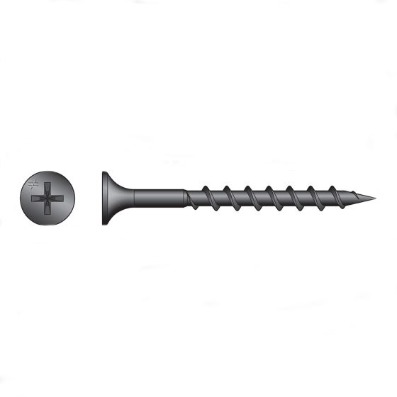 Drywall Screw - Quick Drive - Collated - Coarse Threads - Phillips - Phosphate - #6 x 1 1/4" - 2500/Pkg