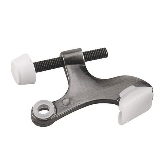 Heavy-Duty Hinge Pin Door Stop - Nickel - 8 mm x 45 mm x 17 mm