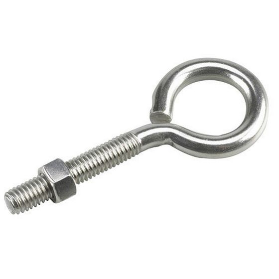 Vis à oeillet avec écrou, acier inoxydable, 3/8" x 4"