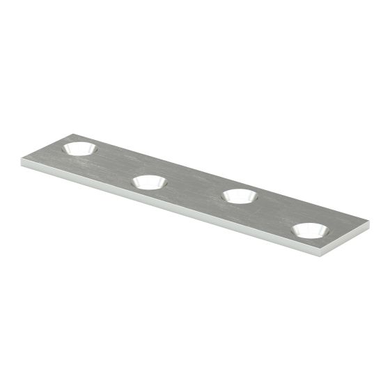 Plaque de fixation à position multiple, zinc, 3/4" x 3"