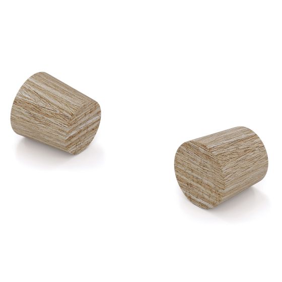 Flat Wood Cover Cap - Oak - 3/8" - 25/Pkg