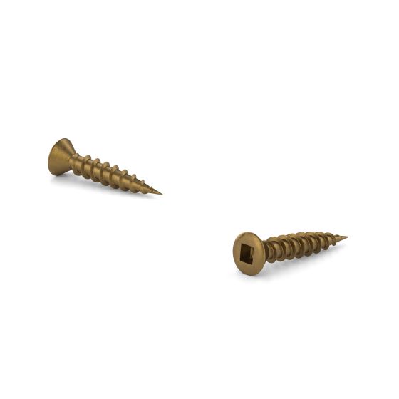 Antique Brass-Plated Wood Screws - Oval Head - Antique brass - 5/8" - 20/Pkg