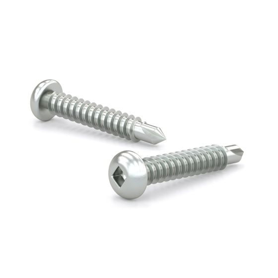 Zinc Plated Metal Screws - Pan Head - #10 x 2" - 100/Pkg