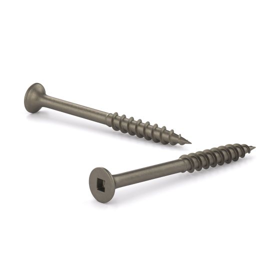 Plain Floor Screws - Bugle Head - Natural - #8 x 2 1/2" - 500/Pkg
