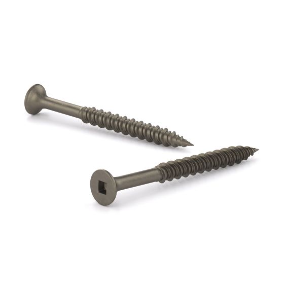 Plain Flooring Screws - Bugle Head - Natural - #8 x 1 1/4" - 1000/Pkg