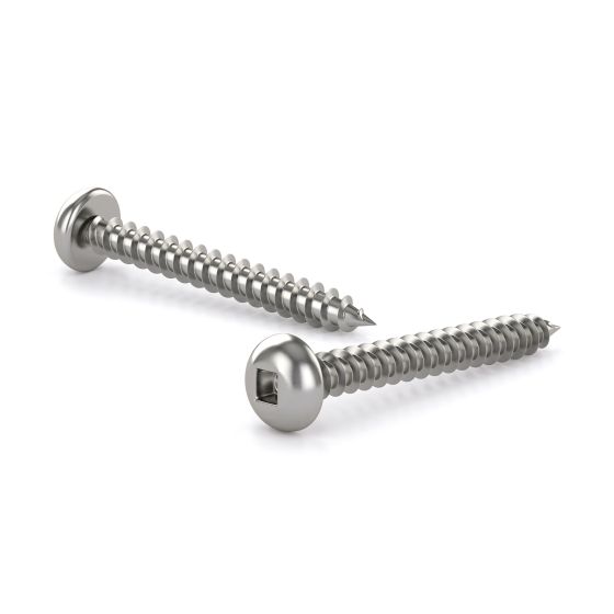 Stainless Steel Metal Screws - Pan head - #8 x 5/8" - 100/Pkg